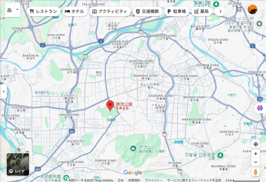 Map of Toryu Park