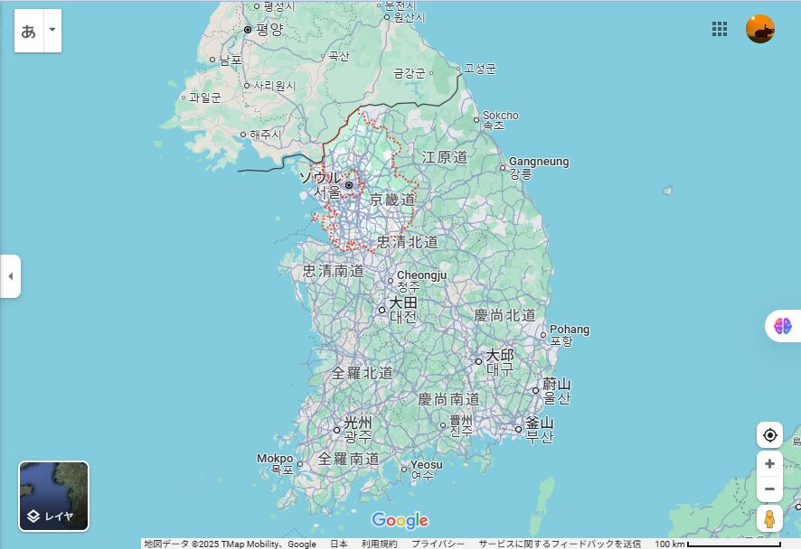 Map of Gyeonggi-do