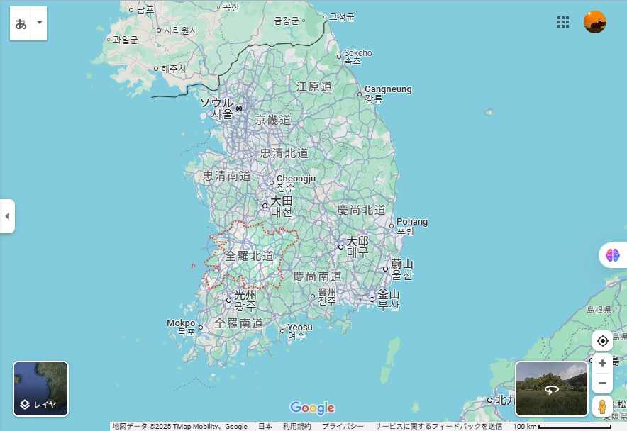 Map of Jeollabuk-do