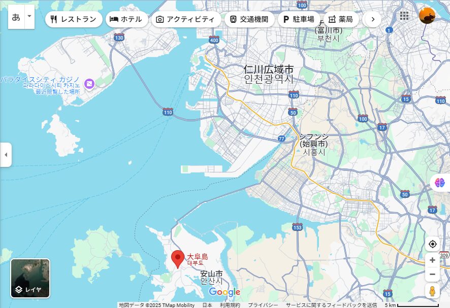 Map of Daebudo Island