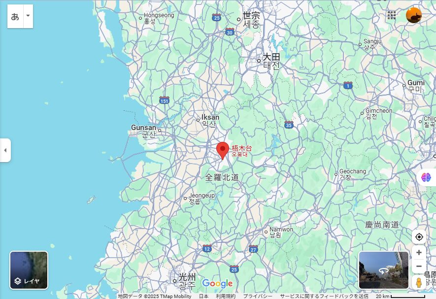 Map of Okidai