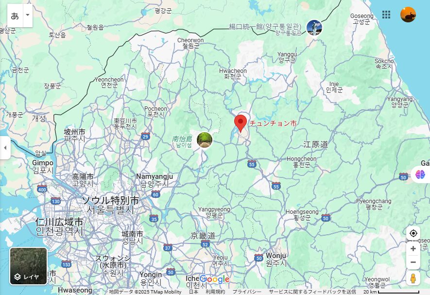 Chuncheon Map