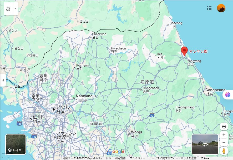 Map of Yangyang